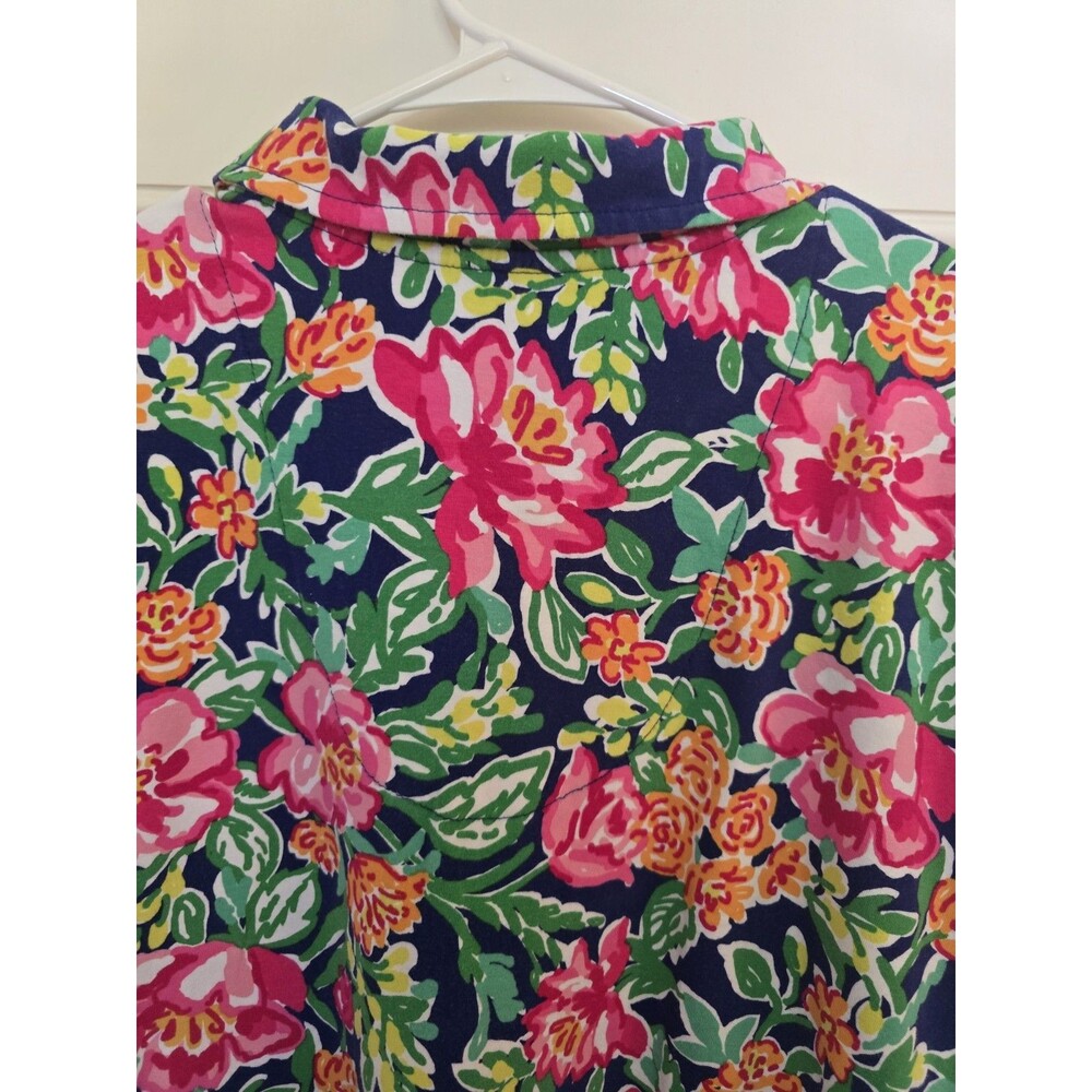 Tropical Coastal Caribbean Joe Floral Short Sleeve Polo Size 3x - Picture 5 of 7